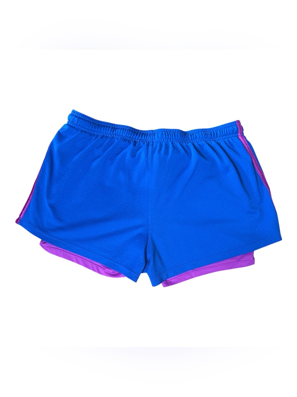 Champion Women’s Blue Athletic Shorts with Pink Trim Sz M/L - Picture 3 of 3